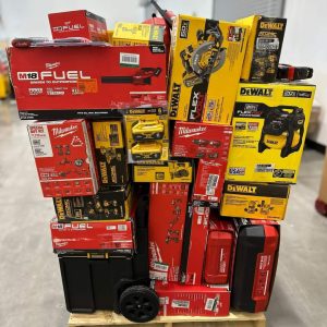 MILWAUKEE and DeWALT tools